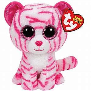 BEANIE BOO "ASIA" WHITE & PINK TIGER REGULAR