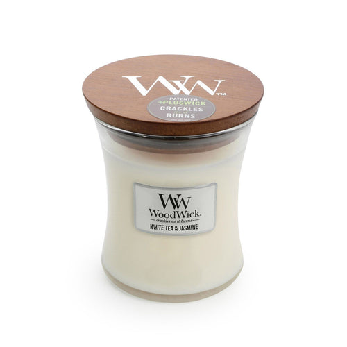 WOODWICK WHITE TEA & JASMINE MEDIUM