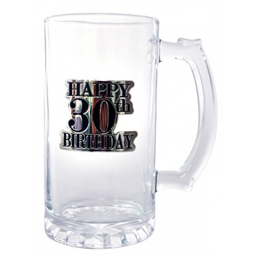 30TH BIRTHDAY BADGE STEIN